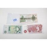 GEORGE V UNITED KINGDOM OF GREAT BRITAIN AND IRELAND TEN SHILLING BANK NOTE + 2 X OTHERS