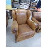 LEATHER CLUB CHAIR