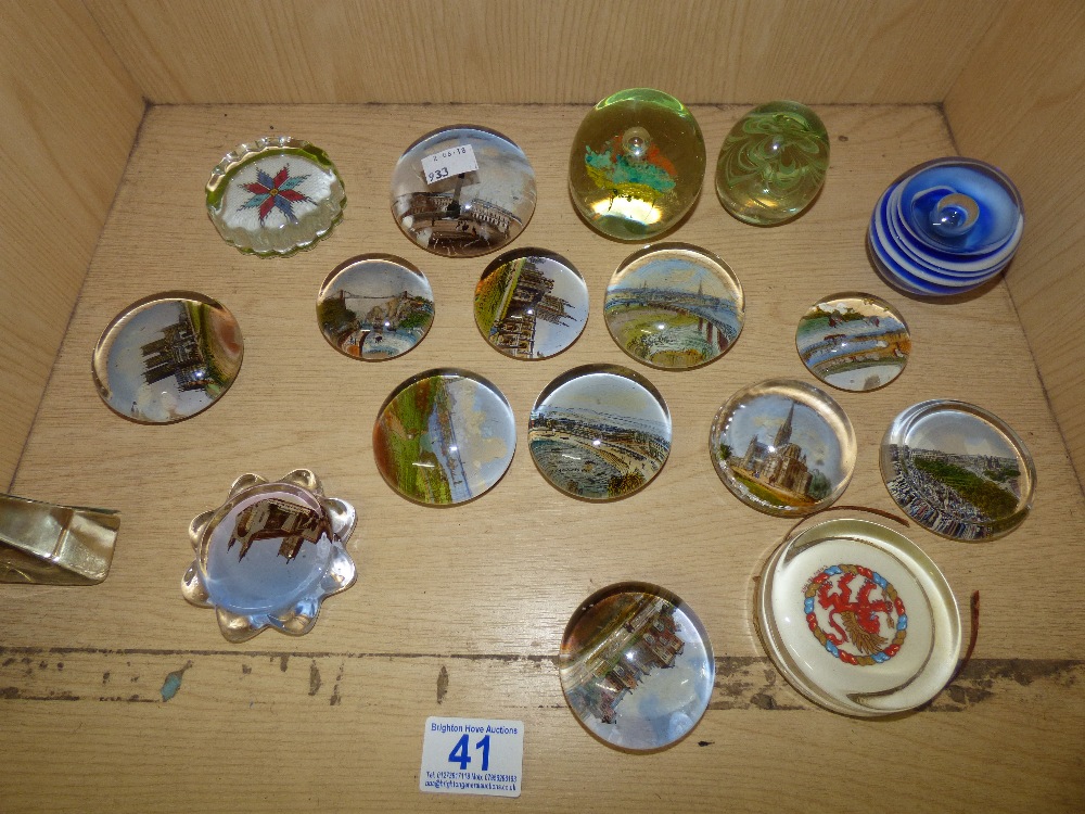 COLLECTION OF GLASS PAPERWEIGHTS - Image 2 of 2