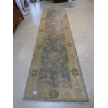 BLUE & CREAM BERBER RUNNER 80 X 295 CMS