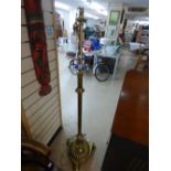 BRASS BASED TELESCOPIC STANDARD LAMP