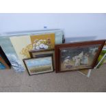 QUANTITY OF PAINTINGS & PRINTS