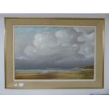 OIL ON CANVAS OF A COASTAL SCENE 89 X 63 CMS