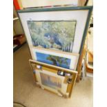 QUANTITY OF FRAMED & GLAZED PICTURES & PRINTS
