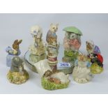 10 X ROYAL ALBERT BEATRIX POTTER FIGURES