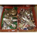 QUANTITY OF PLATED FLATWARE + OTHERS