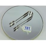 PAIR HALLMARKED SILVER SUGAR TONGS, 39.53 grams