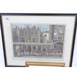 PRINT -'A VIEW OF THE COURTYARD, ST JAMES PALACE' H 53CM X W 66CM