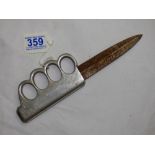 WW1 1916 DATED BRITISH TRENCH FIGHTING KNIFE
