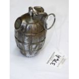 WW11 CHROMED BRITISH INERT No 36 MILLS GRENADE MAKER, FALKIRK