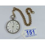 SILVER POCKET WATCH A/F