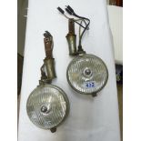 PAIR OF VINTAGE / CLASSIC LUCAS CAR SPOTLIGHTS