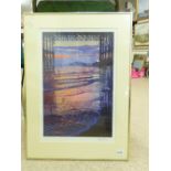 SIGNED PHILIP DUNN PRINT H 74CM X W 54CM