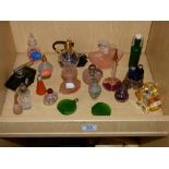 COLLECTION OF PERFUME BOTTLES & ATOMIZERS