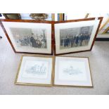 2 SPY PRINTS, 'ON THE TERRACES' & 'LORDS OF THE HOUSE OF COMMONS' + 2 PRINTS OF LONDON SIGHTS
