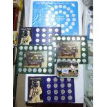 QUANTITY OF SHELL & ESSO COMMEMORATIVE COINS + SMALL QUANTITY OF SILVER CONTENT COINS