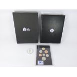 THE ROYAL MINT BOXED 2008 UNITED KINGDOM COINAGE ROYAL SHIELD OF ARMS, PROOF COLLECTION + JERSEY,