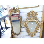 2 X ORNATE GILT FRAMED MIRRORS