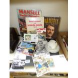 COLLECTION OF NIGEL MANSELL MEMORABILIA INCLUDING