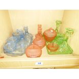 QUANTITY OF VINTAGE GLASS DRESSING TABLE SETS