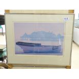 SIGNED LIMITED EDITION PHILIP DUNN PRINT OF BRIGHTON 'NEARLY MIST' H 40cm x W 51cm