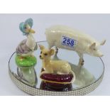 BESWICK PIG / SOW CH WALLQUEEN 40 + 2 OTHERS
