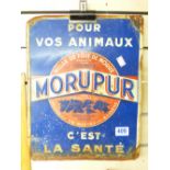 FRNCH MORUPUR METAL ADVERTISING SIGN 41 X 32 CMS