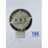 VINCENT H R D OWNERS CLUB CAR BADGE