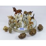 QUANTITY OF CERAMIC ANIMALS