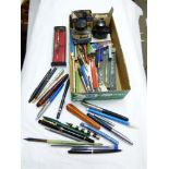 QUANTITY OF BALLPOINTS, PENCILS & PENS FOR SPARES OR REPAIRS