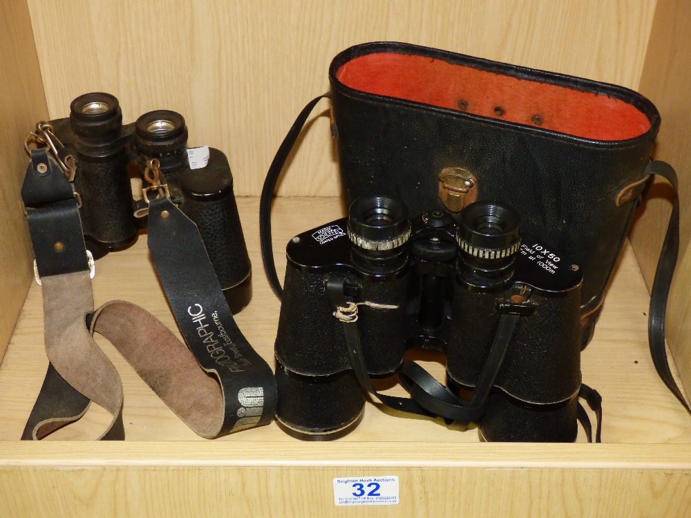 2 X PAIRS OF BINOCULARS