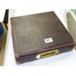 EDWARDIAN BRAMAH & CO 124 PICCADILLY TRAVELLING DOCUMENT BOX / WRITING SLOPE