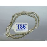 SILVER NECKLACE MARKED 925, 31.91 grams