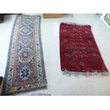 CARPET RUNNER & 1 OTHER L 272CM X W 100CM