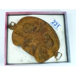 WW1 BATTLEFIELD DUG RELIC, BRITISH TANK CREW ANTI SPLATTER MASK