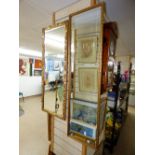 2 X GILT FRAMED MIRRORS