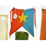 VIETNAM WAR ERA, VIETCONG PENNANT FLAG
