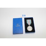 BOXED BAOR BERLIN AIRLIFT HALLMARKED SILVER MEDAL