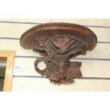 LATE 19th CENTURY CARVED BLACK FOREST WALL BRACKET