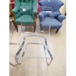 4 CLEAR PLASTIC DINING CHAIRS