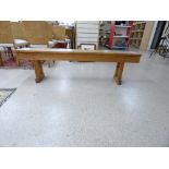 PINE SCHOOL BENCH