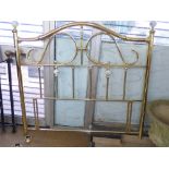 BRASS & CERAMIC BED HEADBOARD 140 CMS WIDE