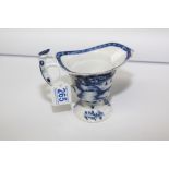 18th CENTURY, BLUE AND WHITE CHINESE JUG, SOME RESTORATION