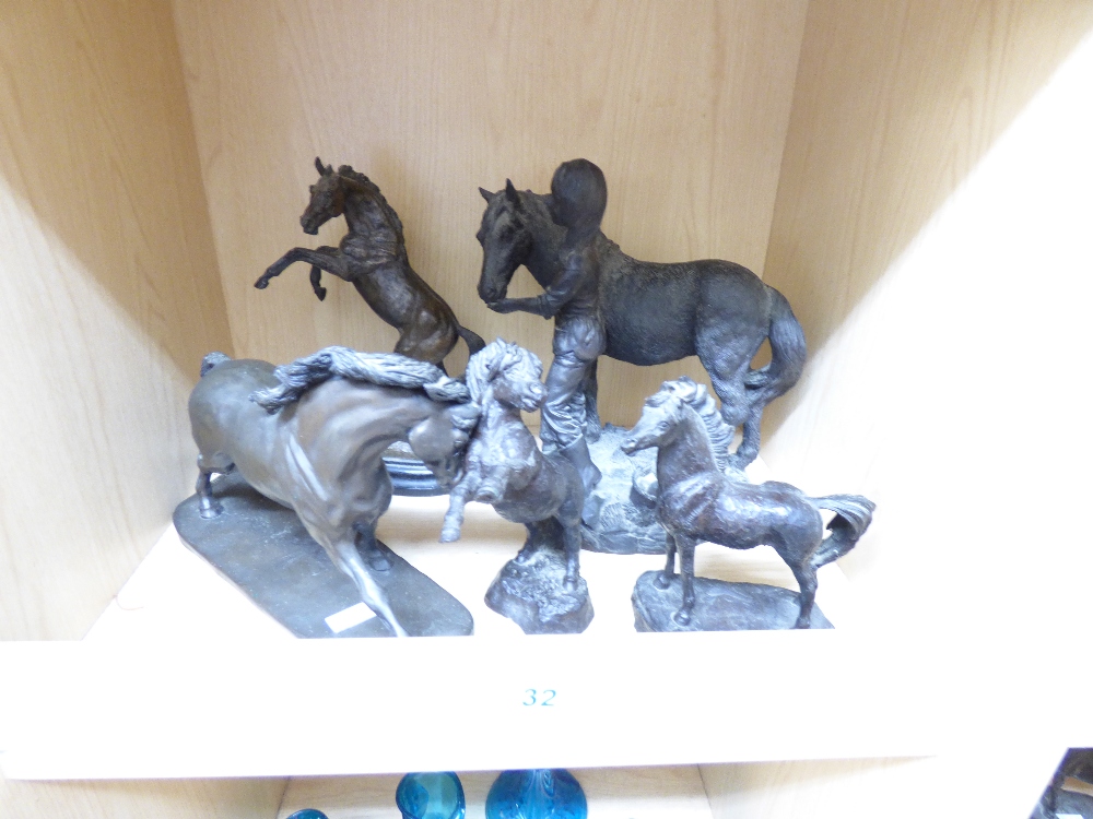 COLLECTION OF HORSE FIGURES