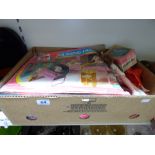 COLLECTION OF VINTAGE SINDY DOLLS, BOXED FURNITURE, NURSING HOSPITAL & TRINKET BOX