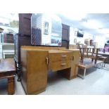 ART DECO, MAPLE DRESSING TABLE