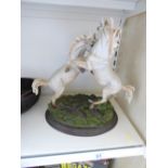 DUELLING STALLIONS FIGURE