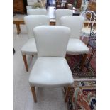 SET OF 5 ART DECO DINING CHAIRS