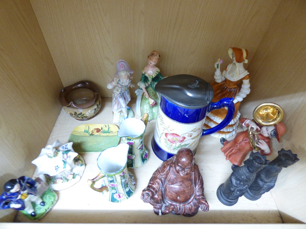 MIXED LOT OF VINTAGE ITEMS INCLUDING DOULTON LAMBETH AND COALPORT FIGURE - Image 2 of 6