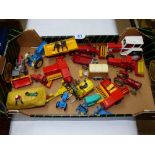 QUANTITY OF FARMING TOY VEHICLES INCLUDING HUSKY & BRITAINS